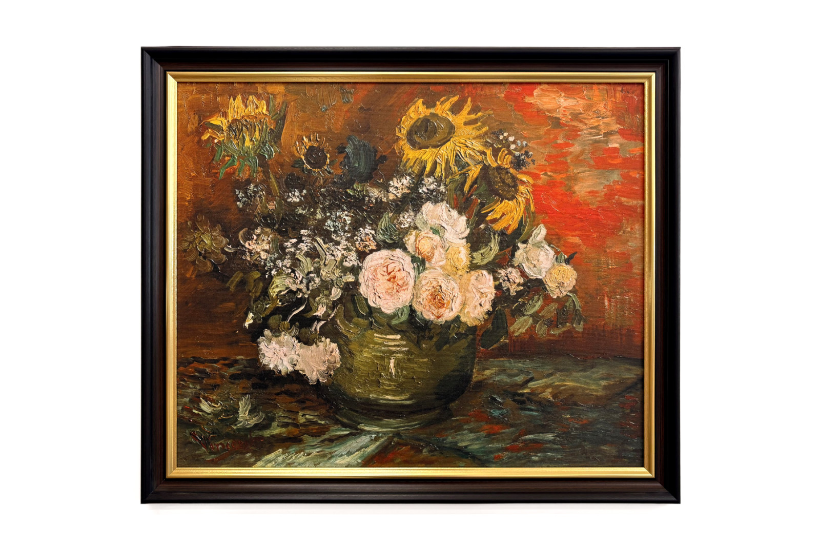 Roser og solsikker - Vincent van Gogh