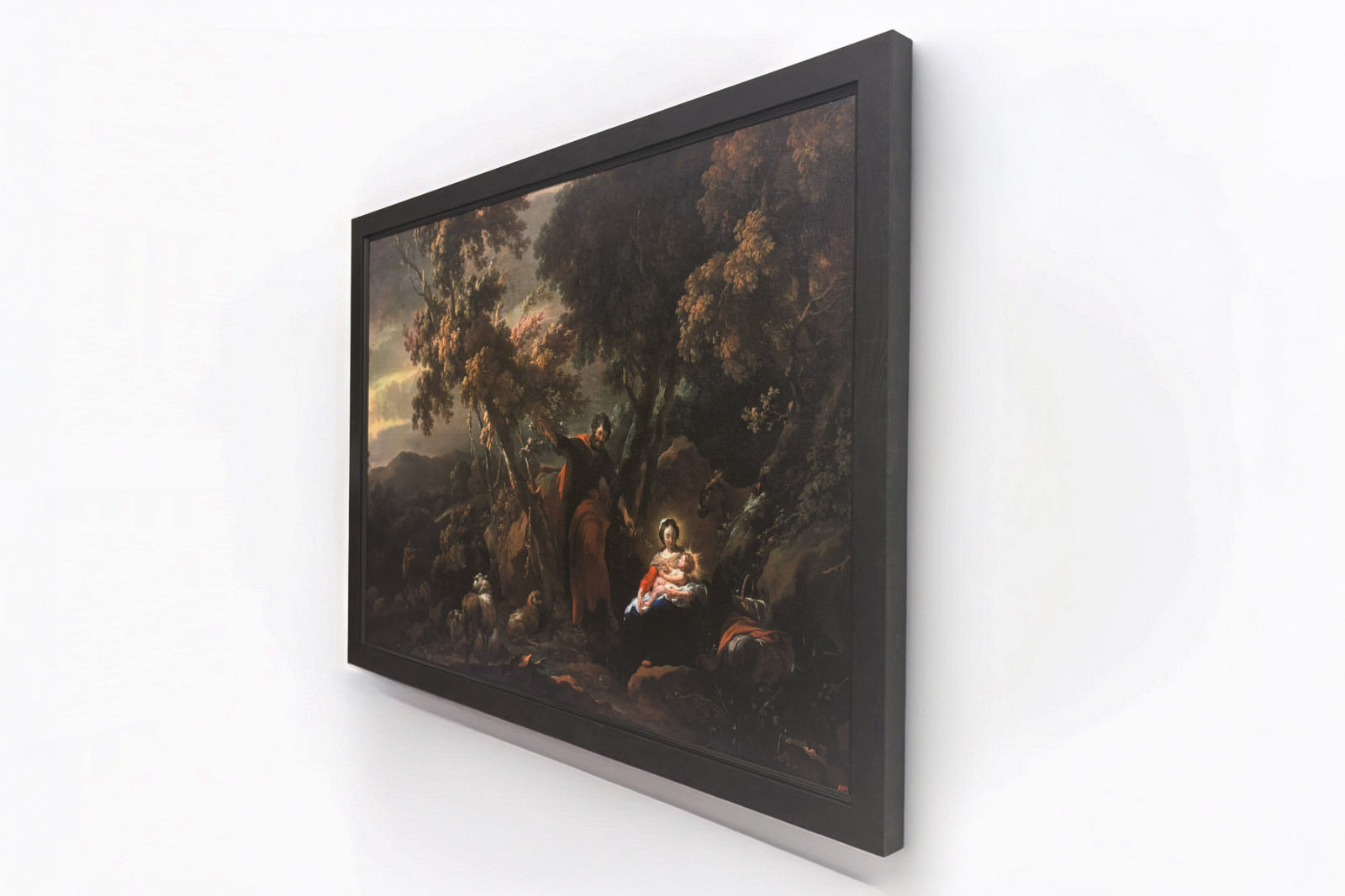 Hvil på flugten til Egypten, 1600-tallet. - Nicolaes Pietersz. Berchem