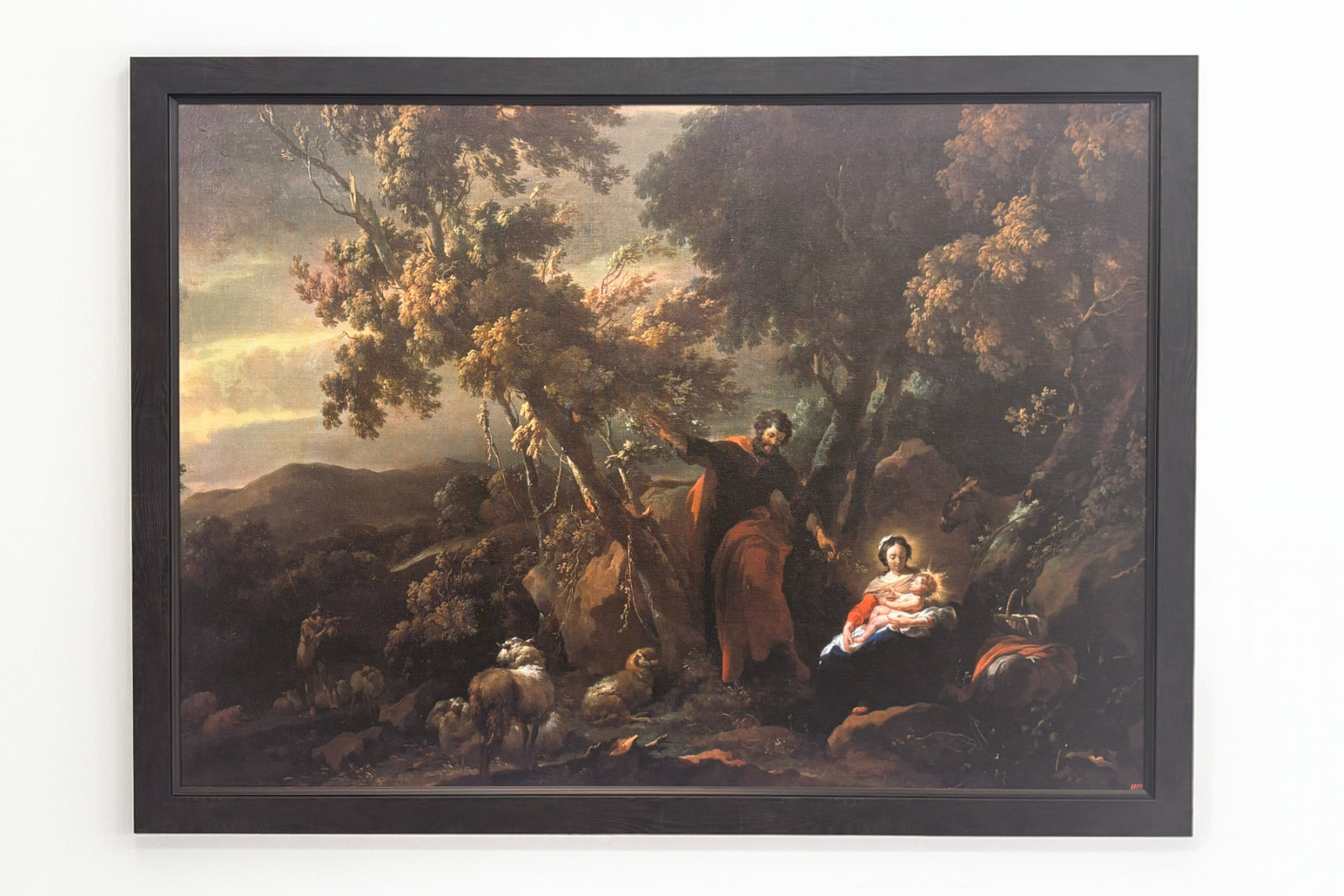 Hvil på flugten til Egypten, 1600-tallet. - Nicolaes Pietersz. Berchem