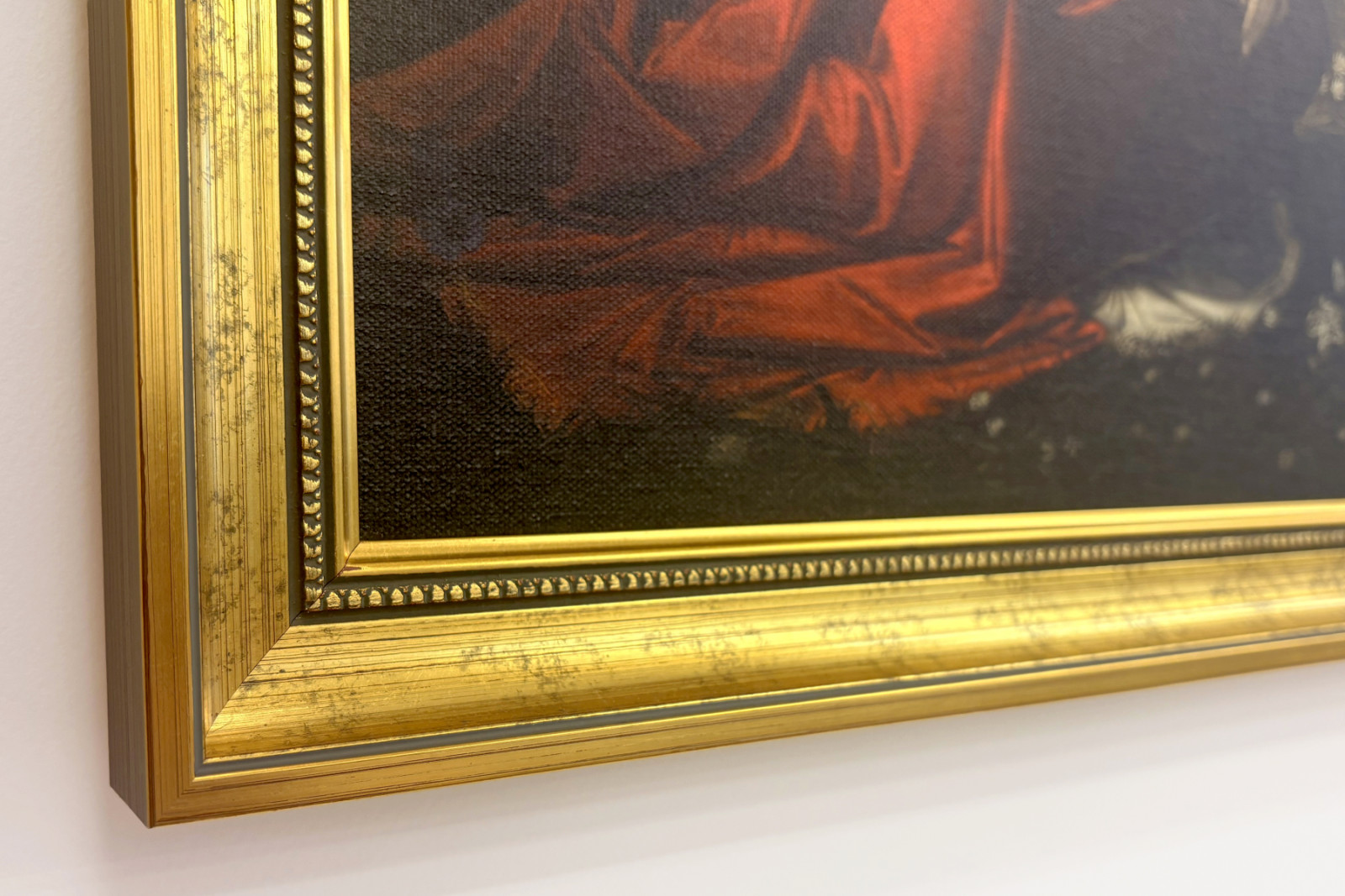 Italien Toscana Firenze, Uffizi-galleriet: Bebudelsen, Maleri af Leonardo da Vinci (1452-1519), Olie på træ, ca. 1472-1475, 98x217 cm - Leonardo da Vinci