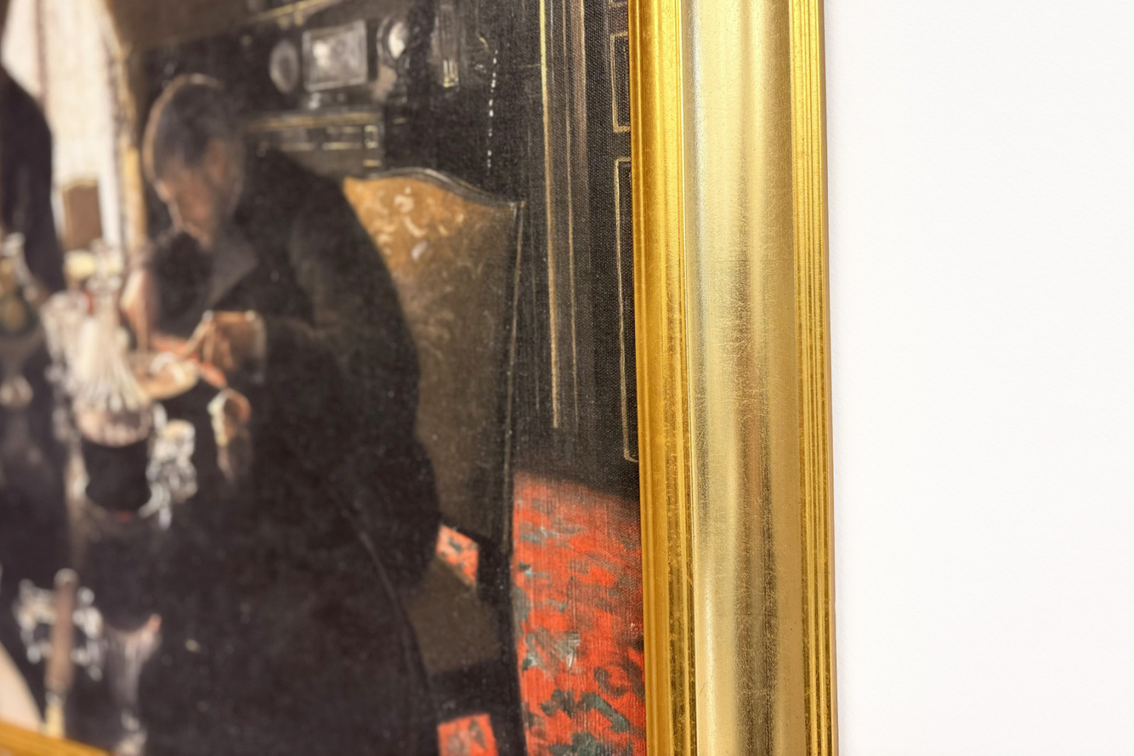 Diner - Middag på rue Miromesnil, Caillebotte-familiens hjem (olie på lærred) - Gustave Caillebotte
