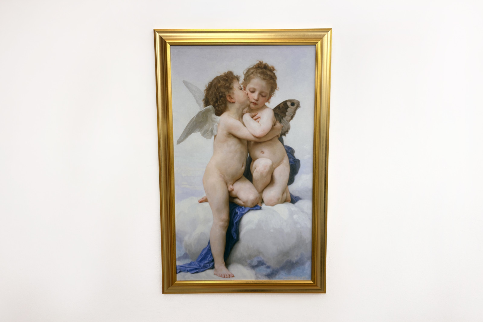 Amor og Psyke som børn, Det første kys, 1890. - William-Adolphe Bouguereau