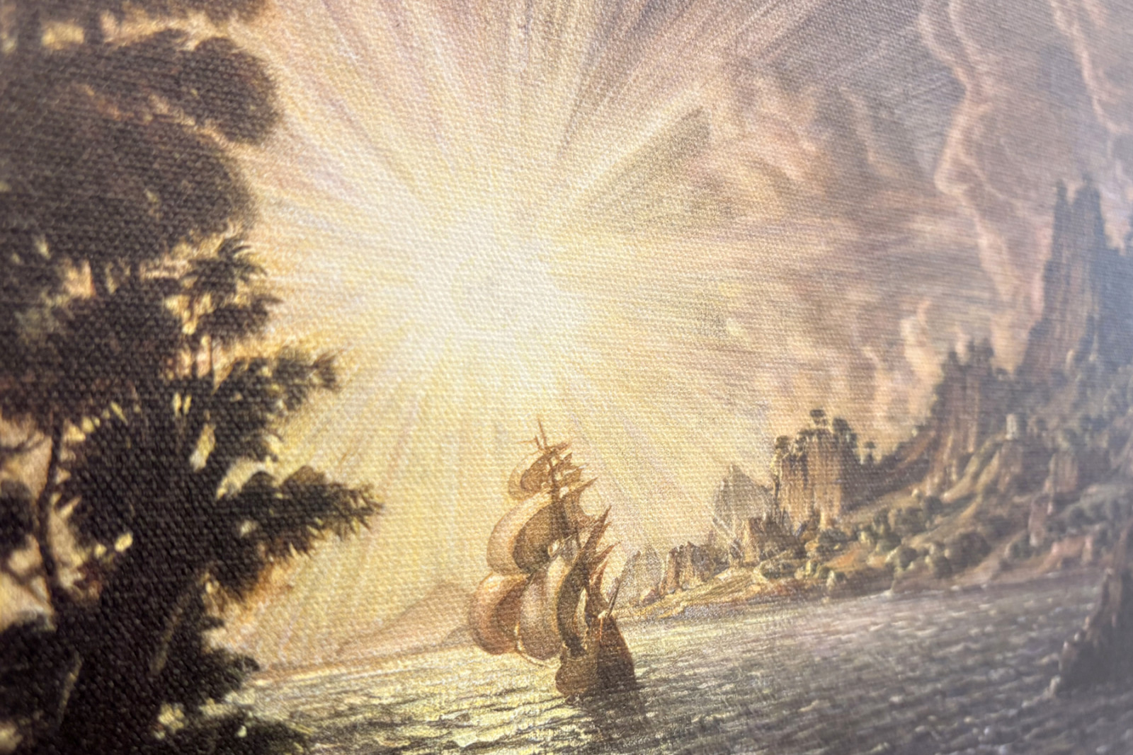 Skibene, aftensolen - Konstantin Bogayevsky
