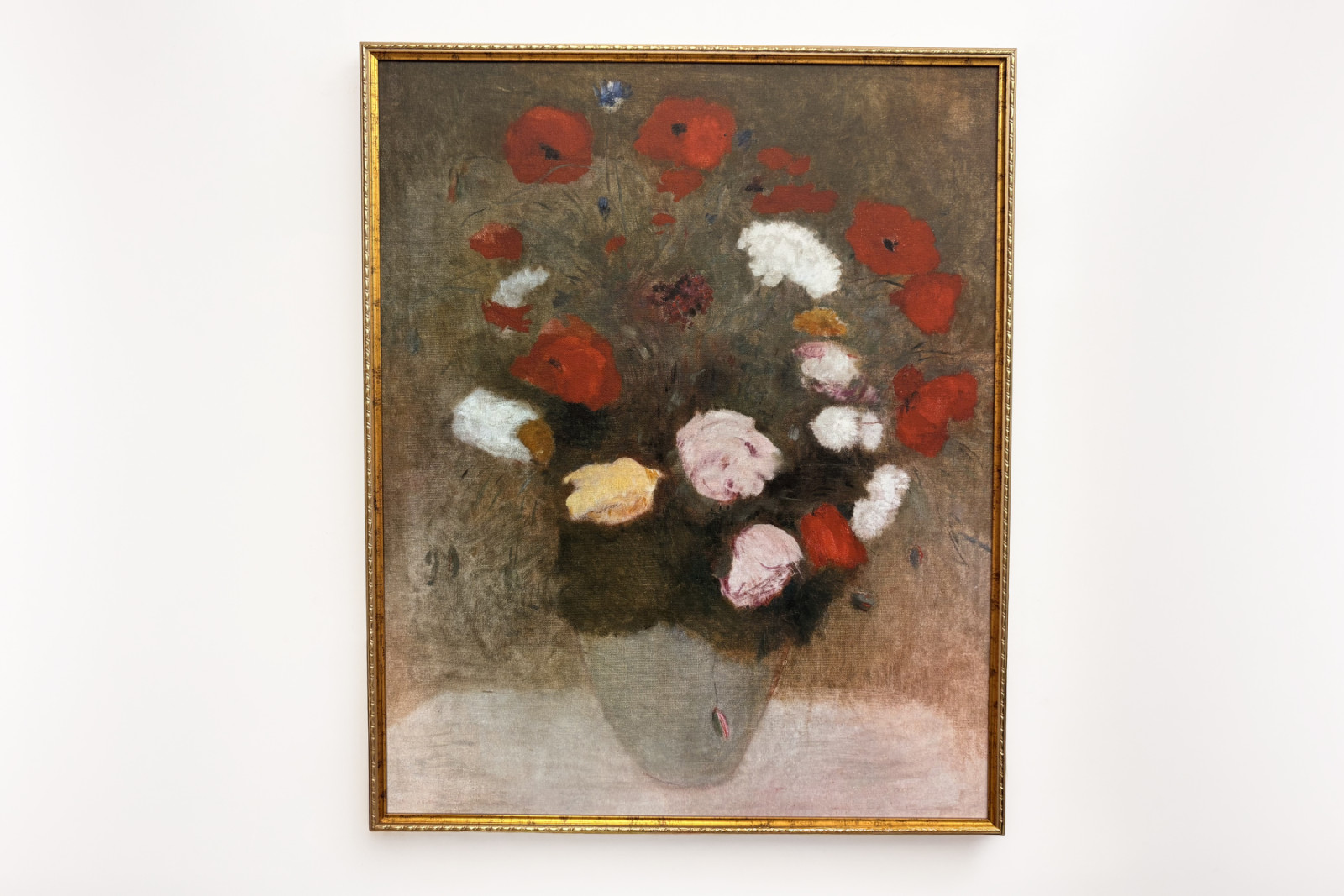 Buket med valmuer Maleri af Odilon redon (1840-1916). - Odilon Redon