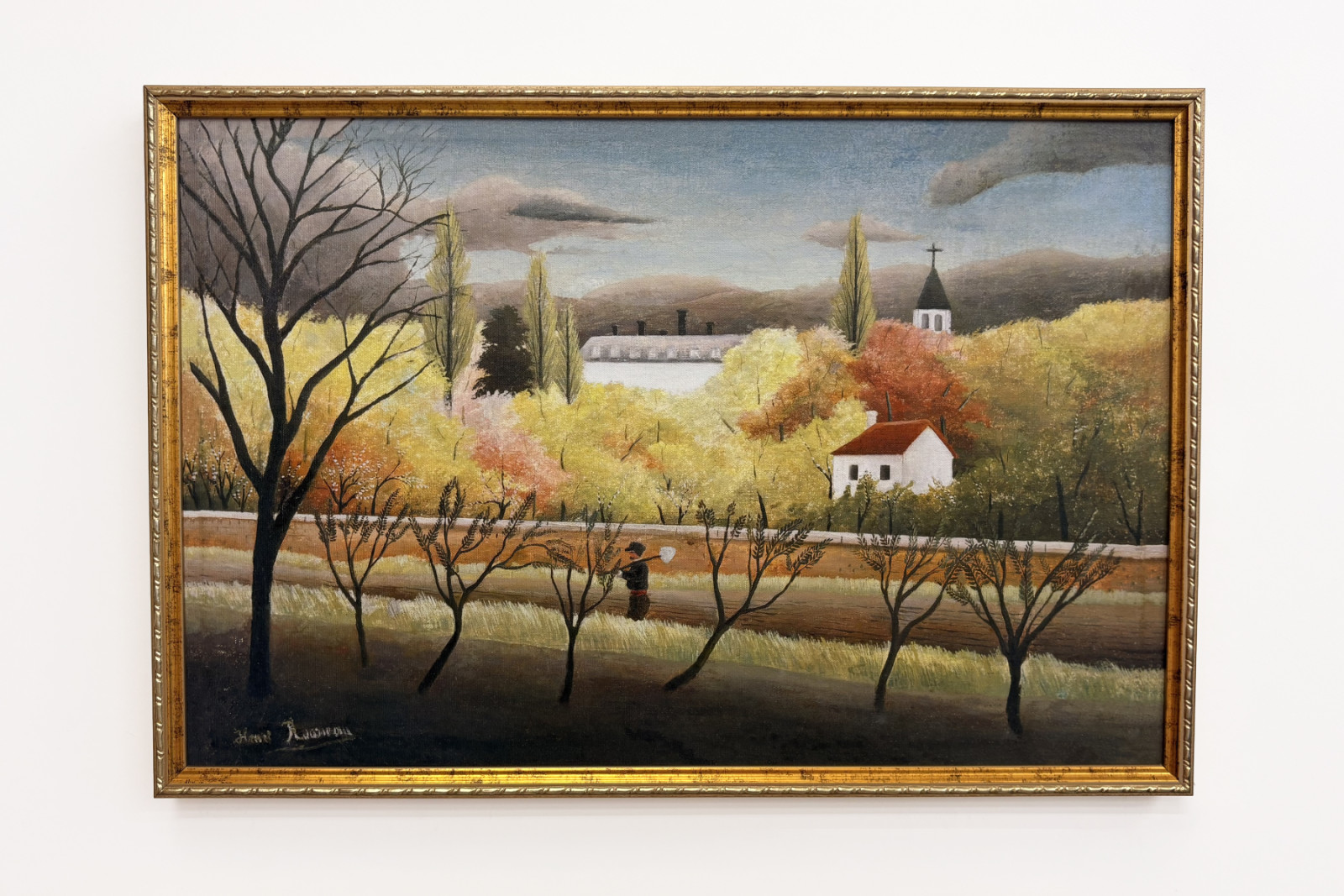 Landskab med bonde - Henri Rousseau
