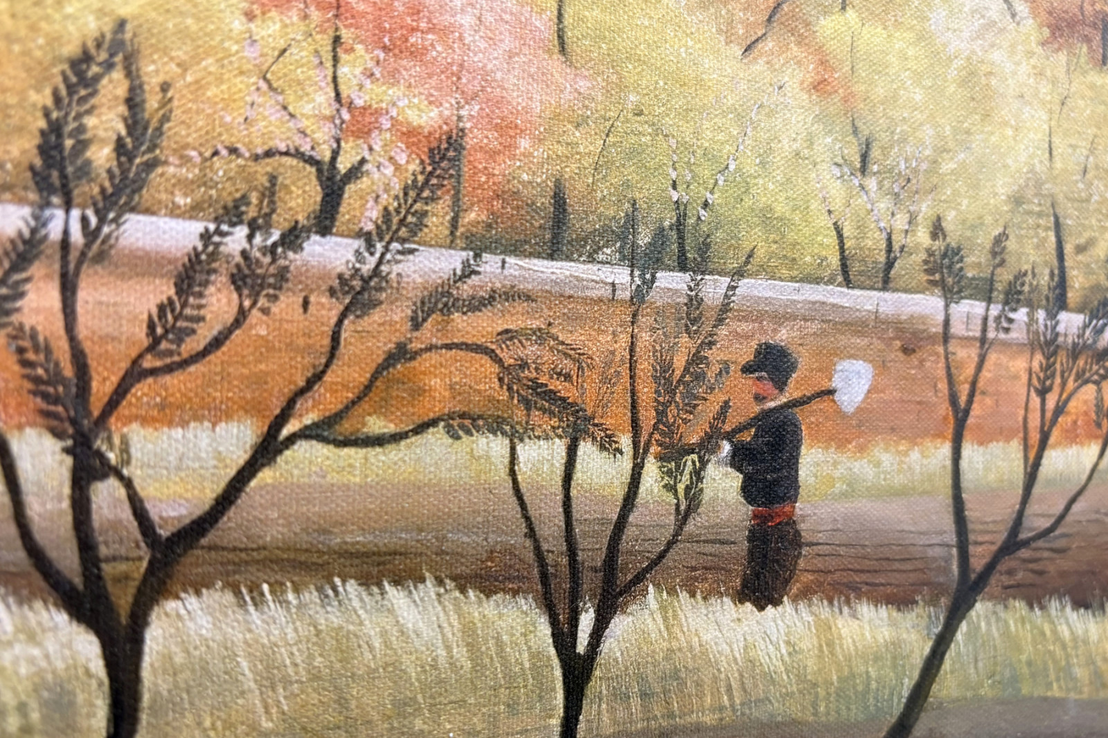 Landskab med bonde - Henri Rousseau