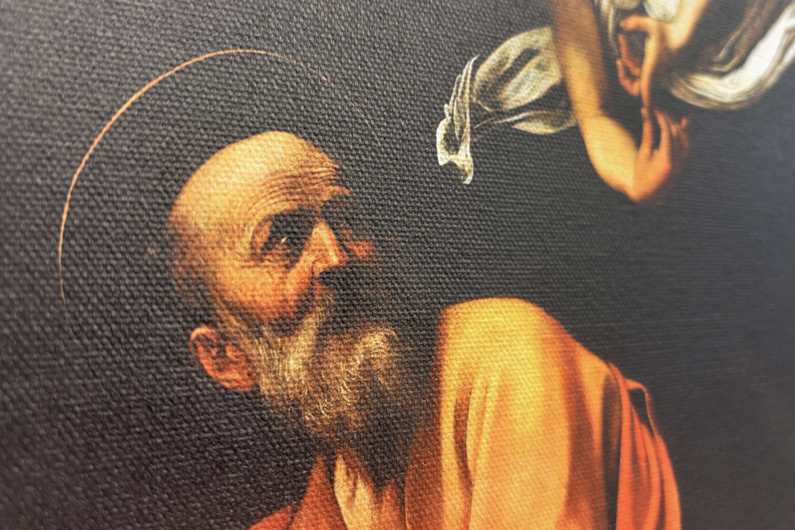 Den hellige Matthews inspiration - Michelangelo Merisi Caravaggio