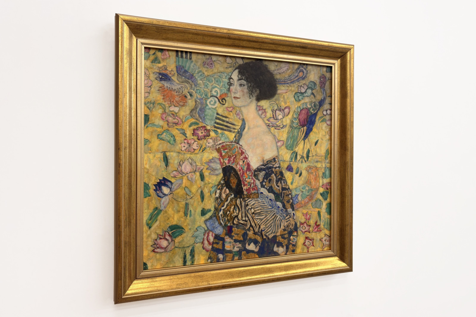 Dame med ventilator - Gustav Klimt