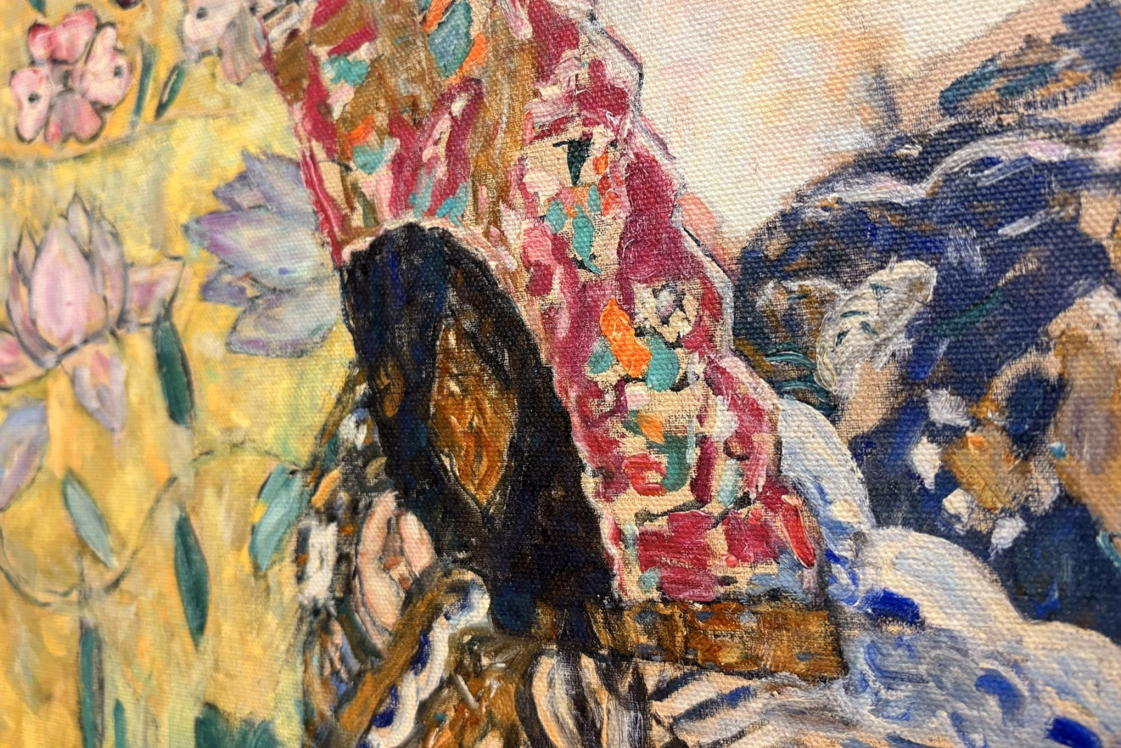 Dame med ventilator - Gustav Klimt
