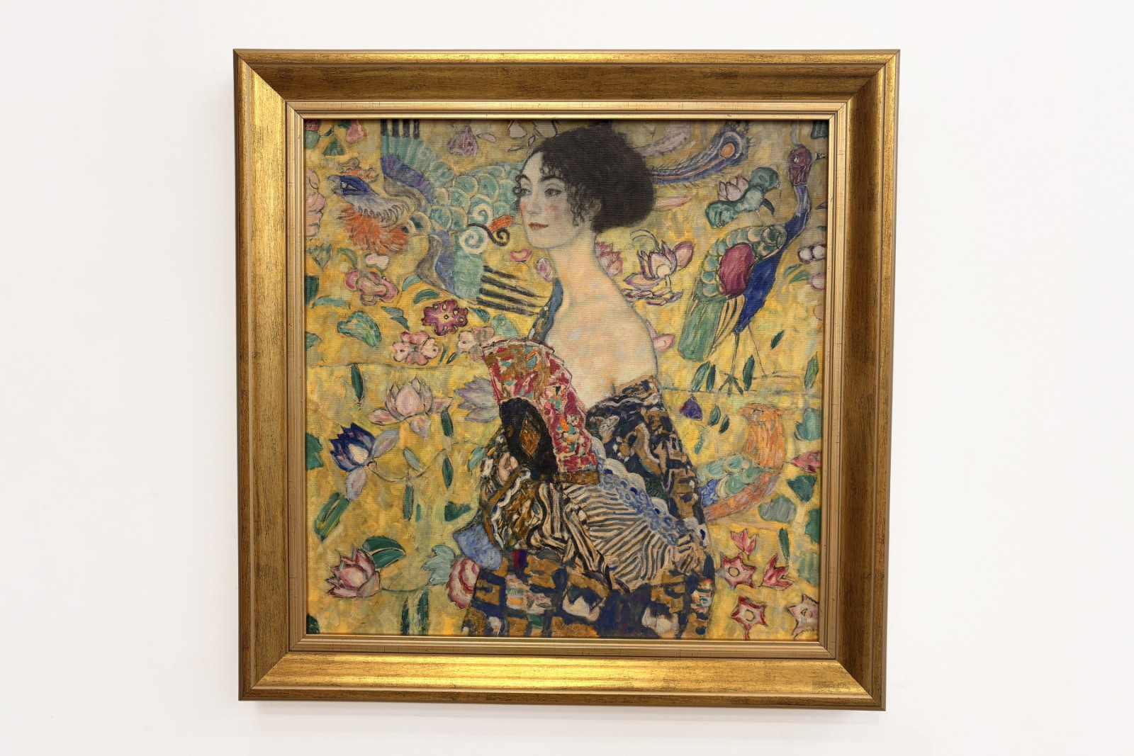 Dame med ventilator - Gustav Klimt