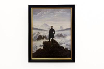 Vandreren over tågehavet - Caspar David Friedrich