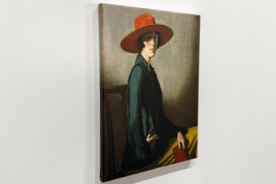 Nainen, jolla on punainen hattu - William Strang