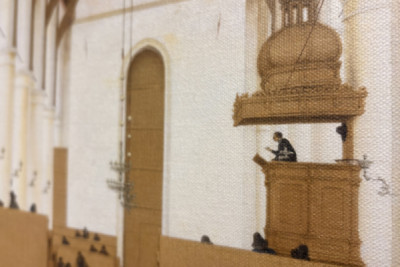 Interiør af Sint-Odulphuskerk i Assendelft, 1649
