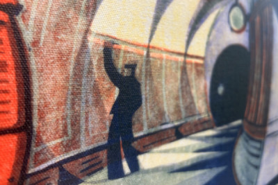 The Tube Train, ca. 1932 (linocut) (se også 151089)