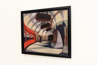 The Tube Train, ca. 1932 (linocut) (se også 151089)