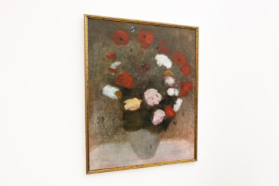 Buket med valmuer Maleri af Odilon redon (1840-1916). - Odilon Redon