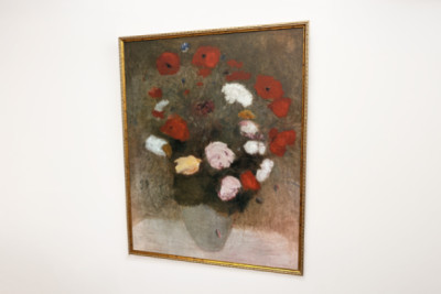 Buket med valmuer Maleri af Odilon redon (1840-1916). - Odilon Redon