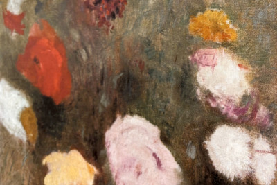 Buket med valmuer Maleri af Odilon redon (1840-1916). - Odilon Redon