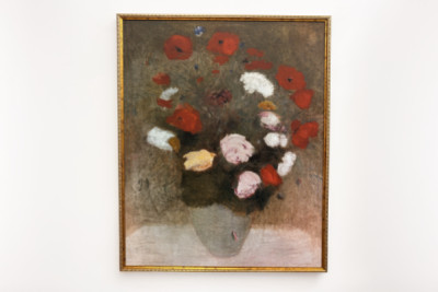Buket med valmuer Maleri af Odilon redon (1840-1916). - Odilon Redon