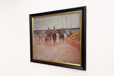 Rytter på stranden