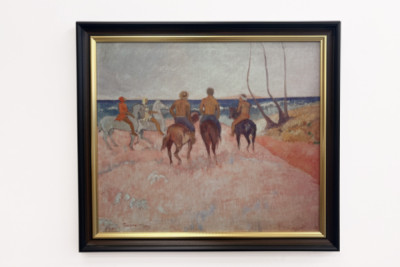 Rytter på stranden