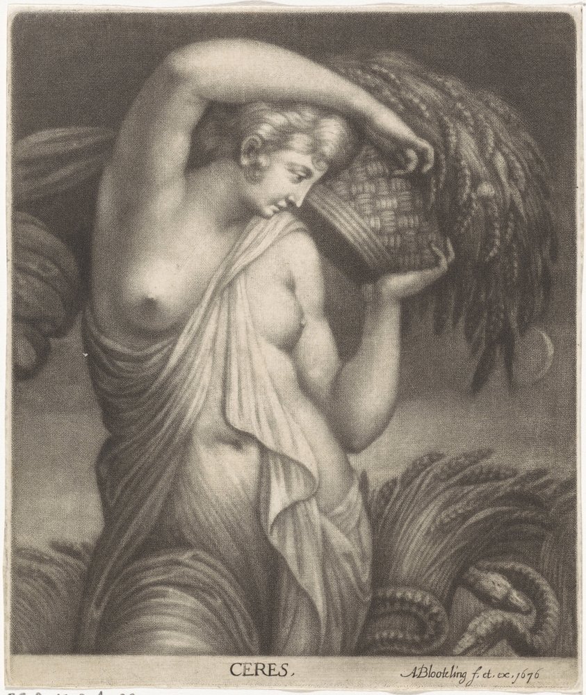 Ceres i en kornmark Ceres (titel på objekt) af Abraham Bloteling