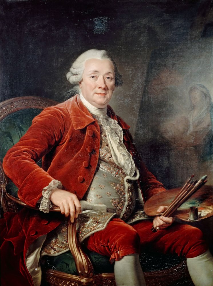 Portræt af Charles-Amédée-Philippe van Loo af Adelaide Labille-Guiard