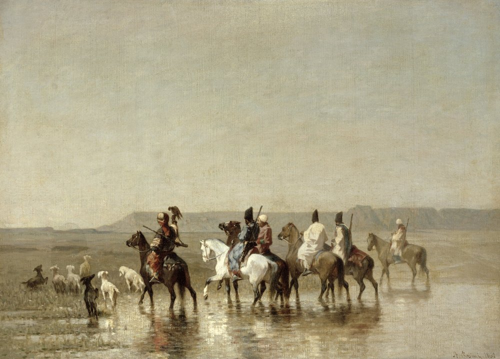 Falkejagt, 1862 af Alberto Pasini
