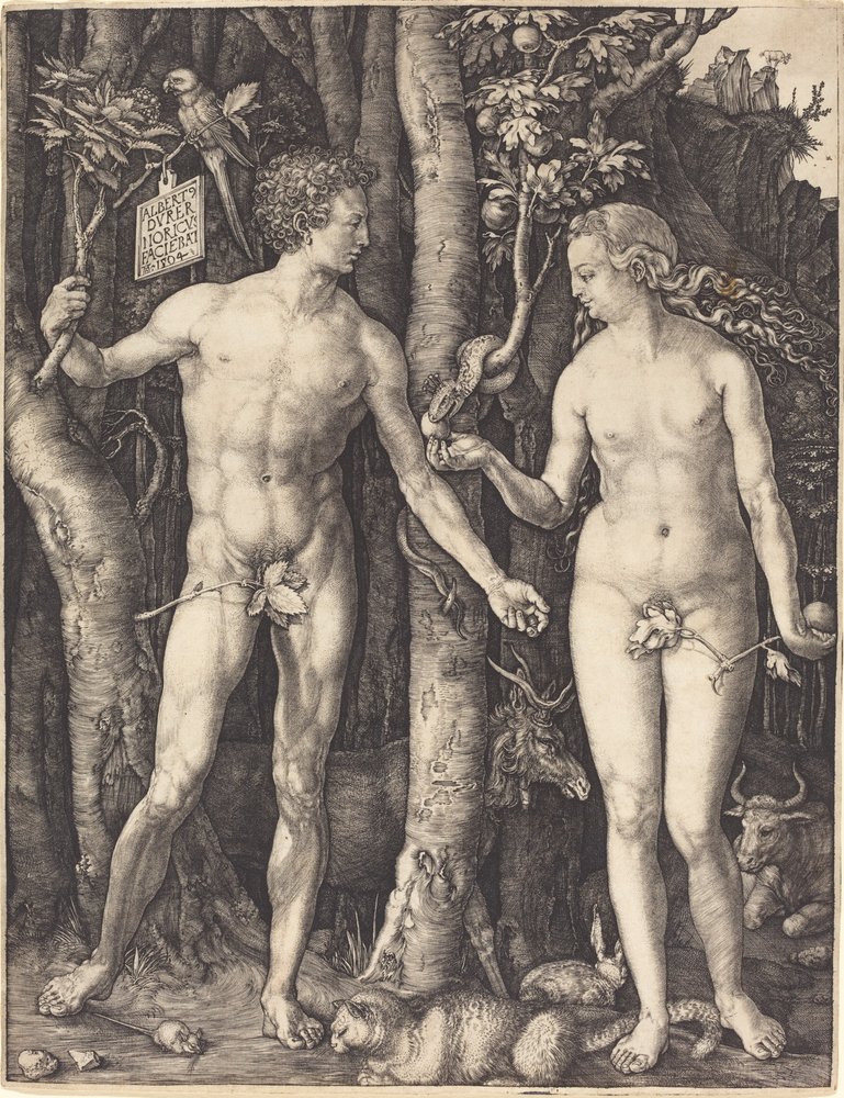Adam og Eva af Albrecht Dürer