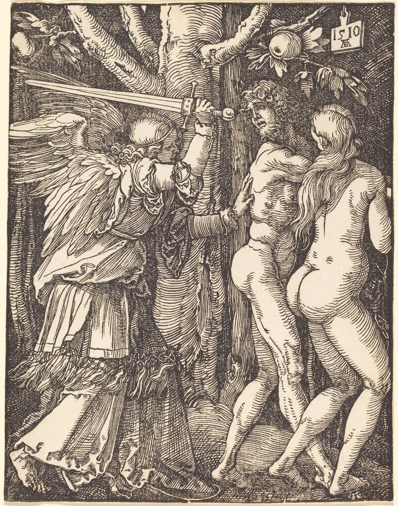 Uddrivelsen af Paradiset af Albrecht Dürer