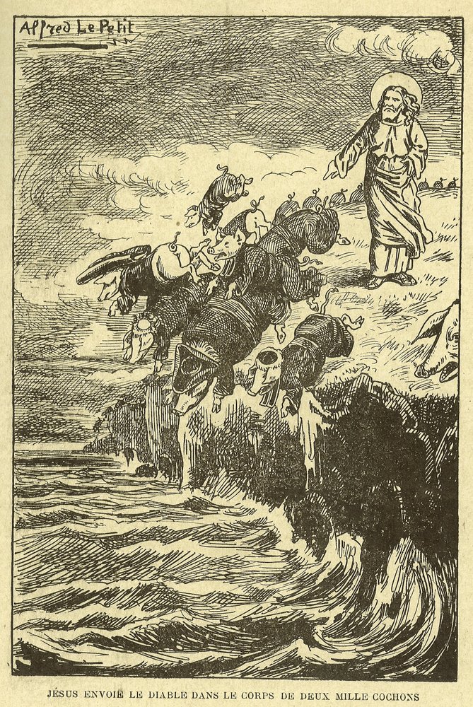 Illustration af Alfred Le Pete (1841-1909) i Gros-Jean et son-kur af Alfred Le Petit