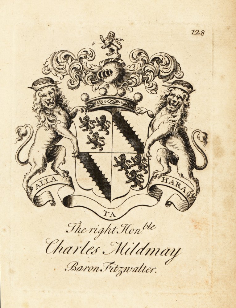 Højre ærede Charles Mildmays våbenskjold af Andrew Johnston