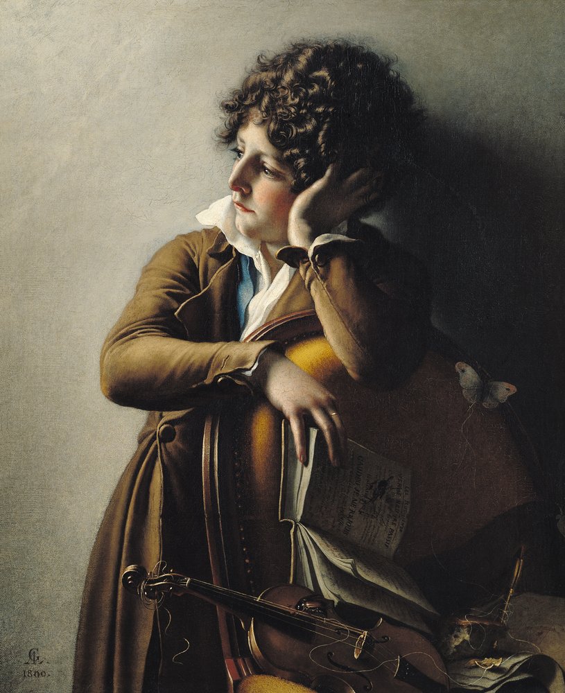 Portræt af Romainville-Trioson, 1800 af Anne-Louis Girodet de Roucy-Trioson