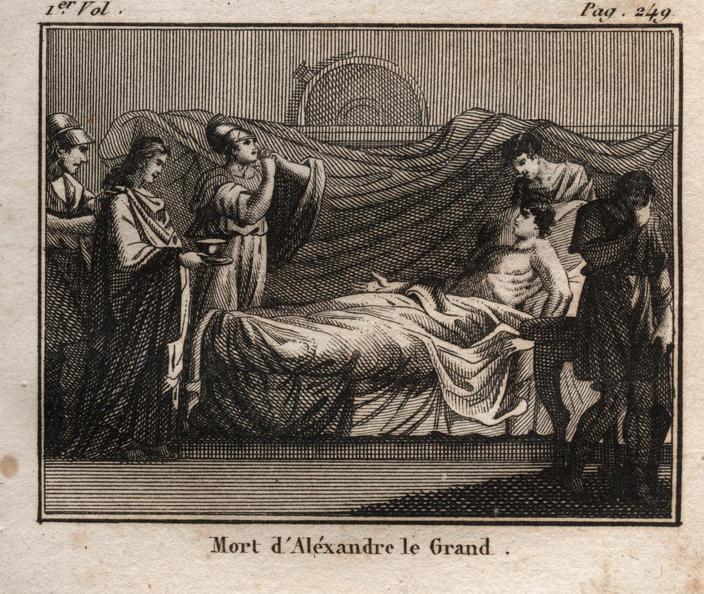 Den makedonske kong Alexander den Stores død (356-323 f.Kr.) - ALEXANDER DEN STORE