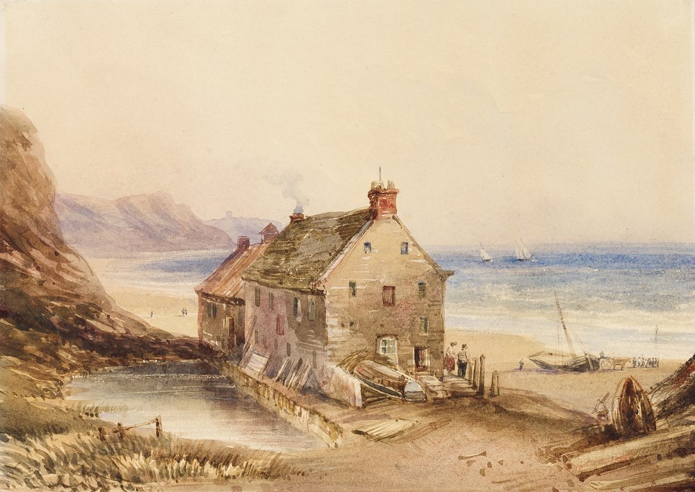 Cayton Cliff Mill, nær Scarborough af Anthony Vandyke Copley Fielding