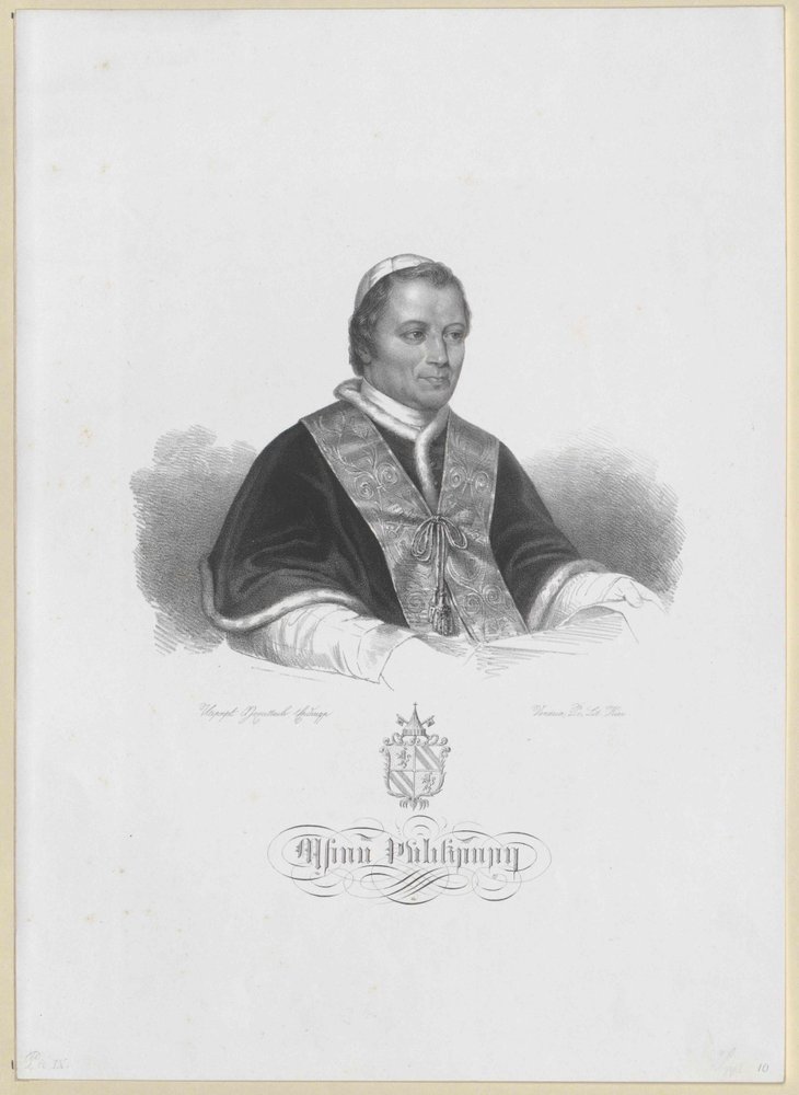 Pave Pius IX af Artist Unknown