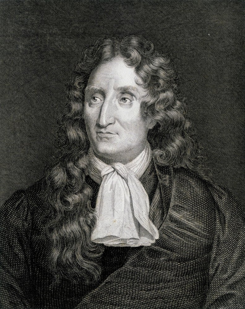 Portræt af Jean de La Fontaine (kobberstik) af Artist Unknown