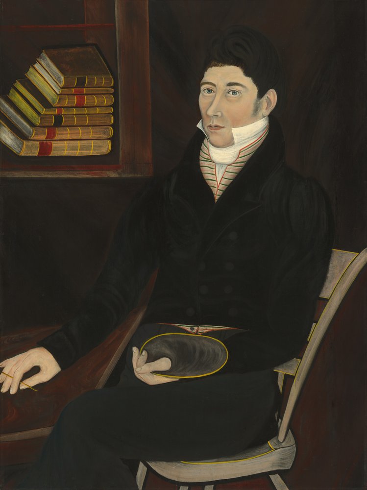 Muligvis William Sheldon, ca. 1831 (olie på træ) af Asahel L. Powers
