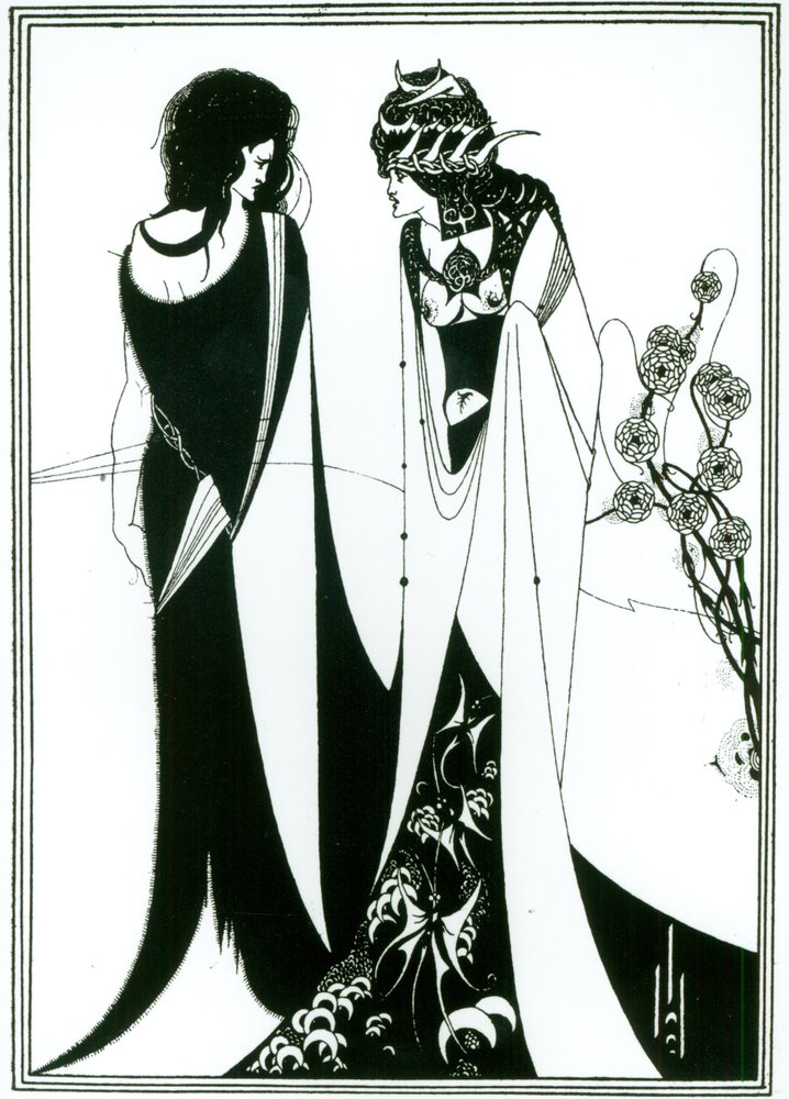 Salome med sin mor, Herodias af Aubrey Beardsley