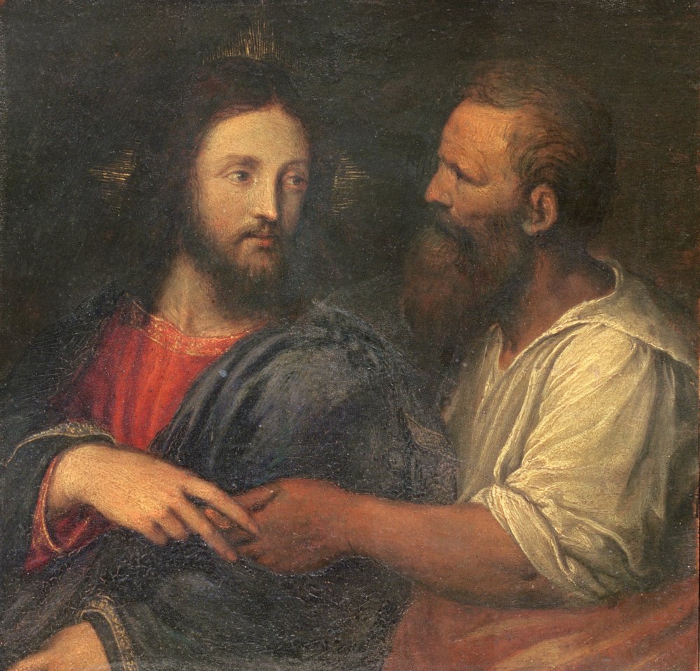 Kristus med hyldestpengene (panel) af Benvenuto Tisi da Garofalo