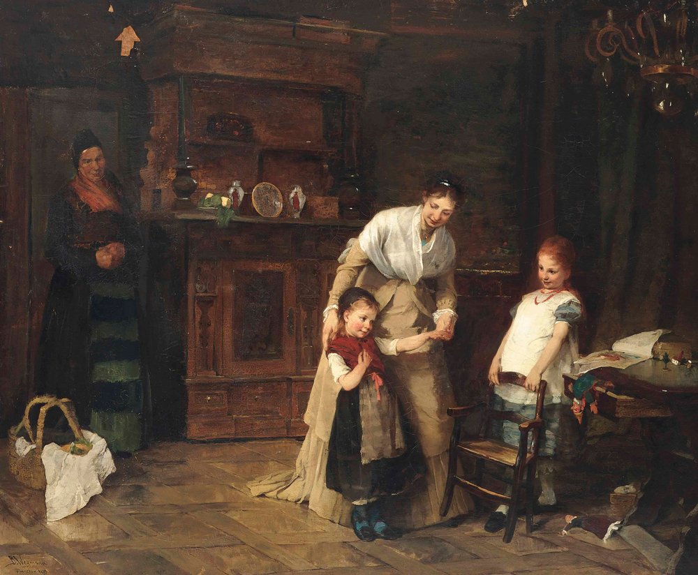 Nye Venner, 1875 af Bertha Wegmann