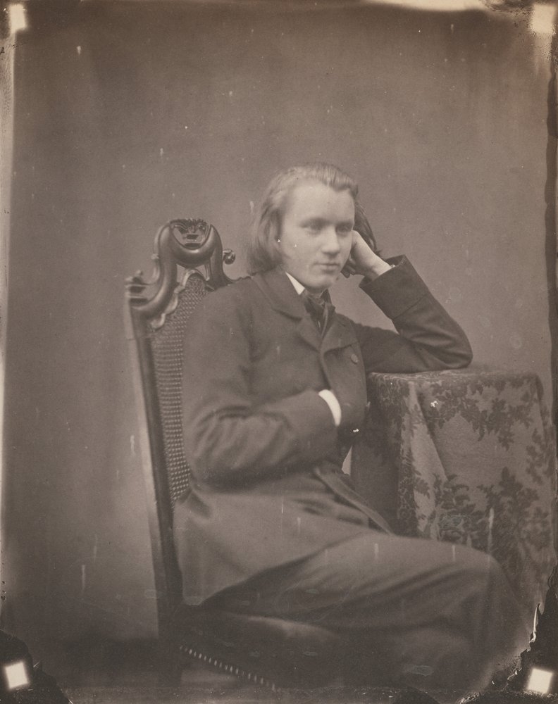 Johannes Brahms, Leipzig, 1853 (foto) af Bertha Wehnert-Beckmann