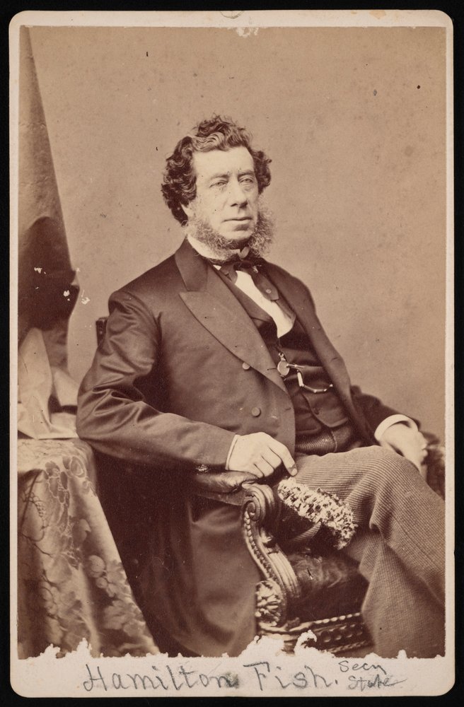 Portræt af Hamilton Fish 1808-1893, før 1893. af Brady