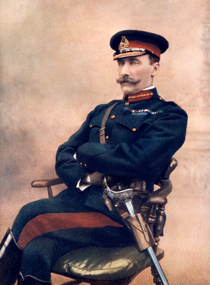 Generalløjtnant Sir HC Chermside, kommanderende 14. brigade i Sydafrika, 1902. af C Knight