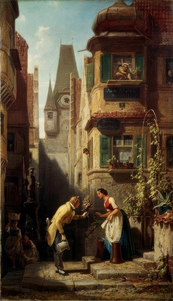 Den evige brudgom af Carl Spitzweg
