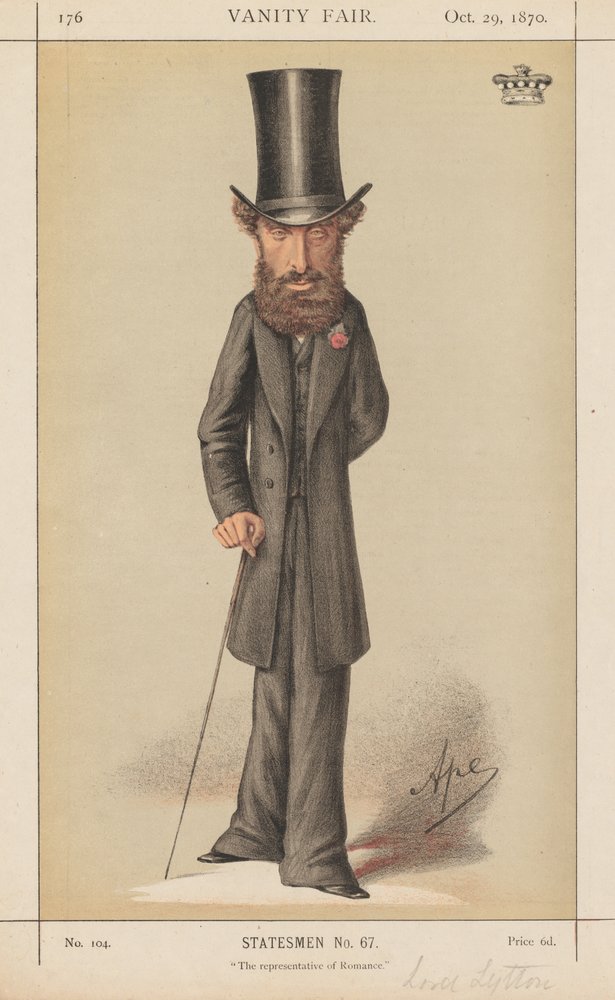 Vanity Fair: Statsmænd nr. 67 "The representative of Romance" af Carlo (Ape) Pellegrini