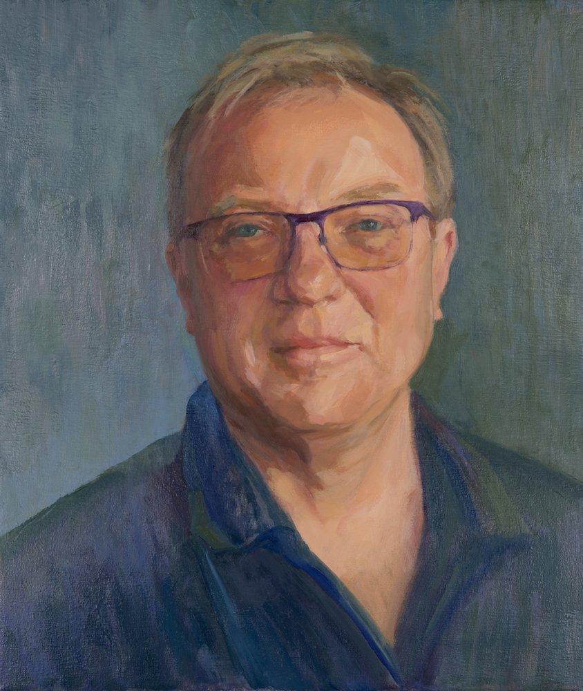 Piers Russell-Cobb 2019 (olie på lærred), af Celia Montague