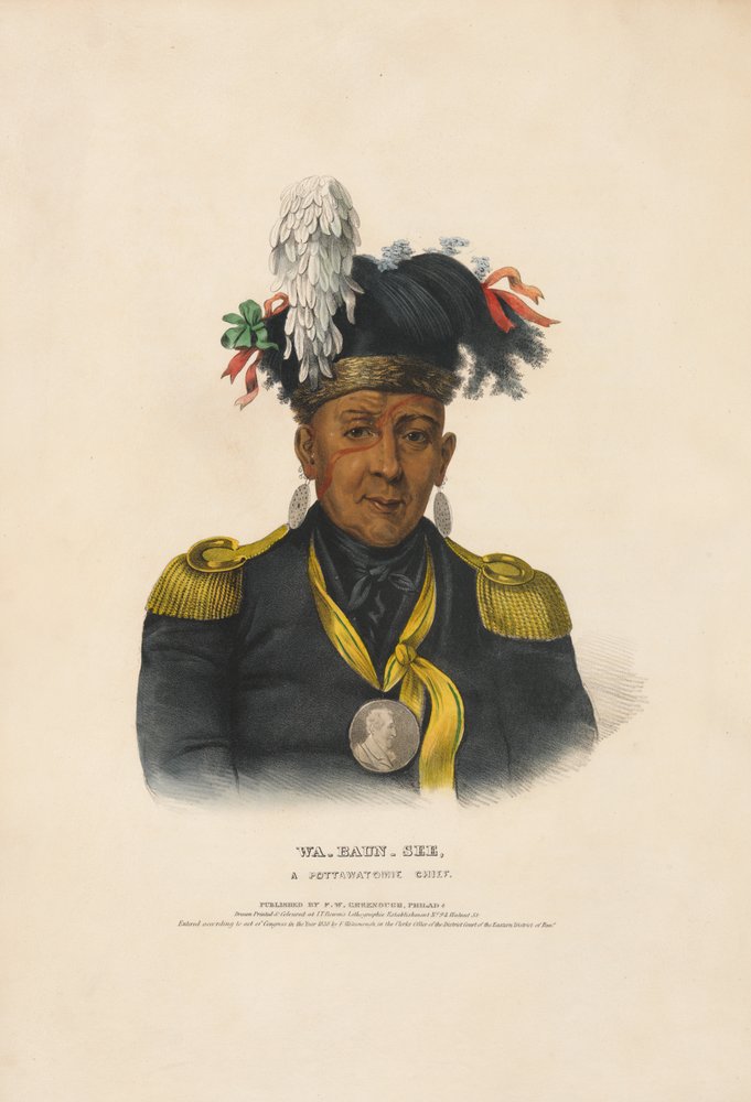 Wa-baun-see - En Potawatomi-høvding af Charles Bird King