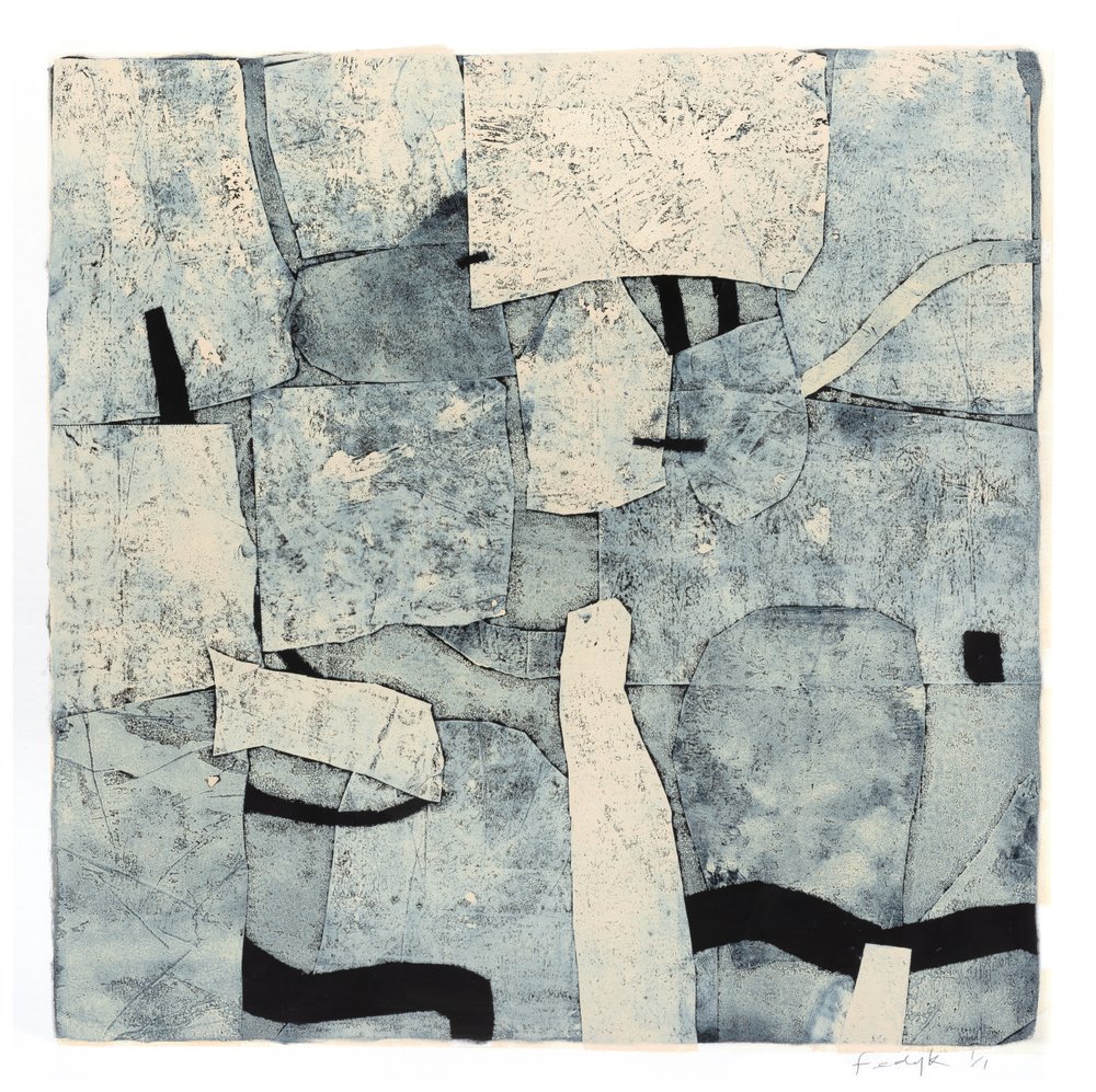 Way Station, 2016 (monotypi på papir) af Christina Fedyk