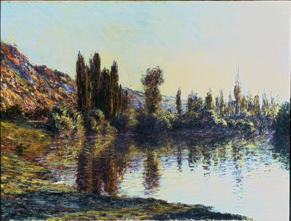 Seinen ved Vétheuil af Claude Monet